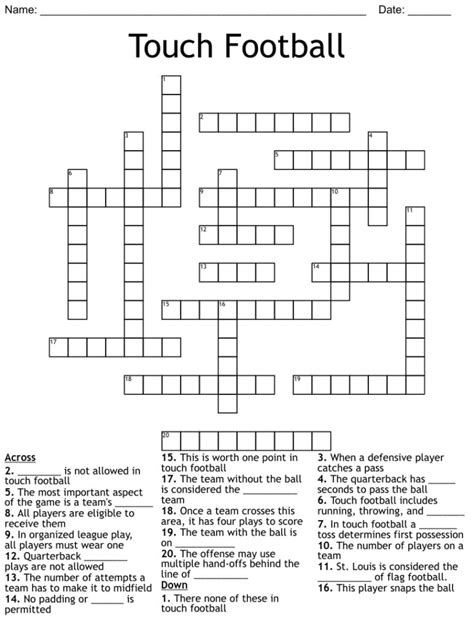 DEFENSIVE PLAYER IN AMERICAN FOOTBALL Crossword Clue.